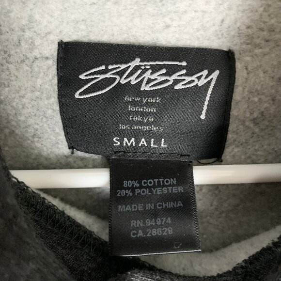 Stussy No 4 Charcoal Women's Hoodie Small - Picture 6 of 12